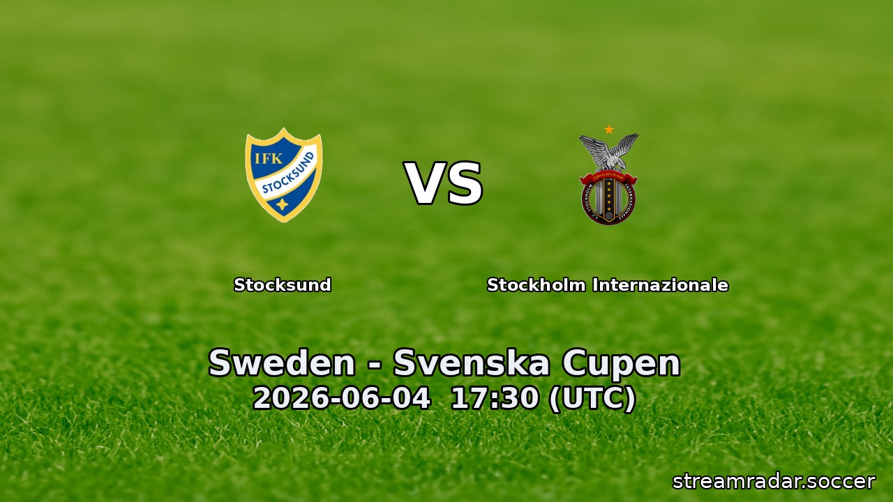Stocksund vs Stockholm Internazionale