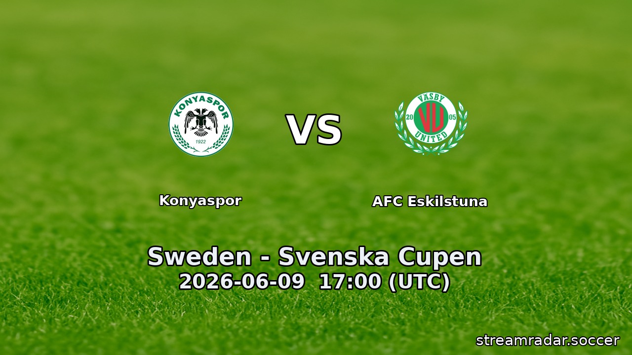 Konyaspor vs AFC Eskilstuna