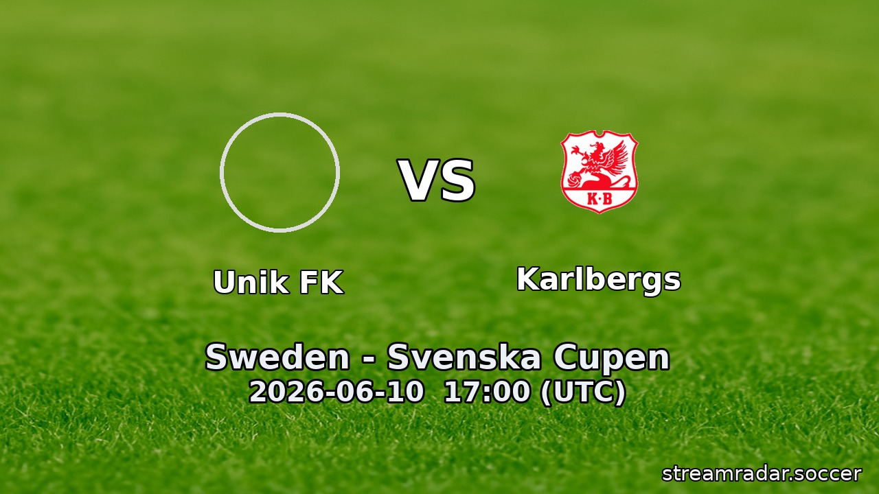 Unik FK vs Karlbergs