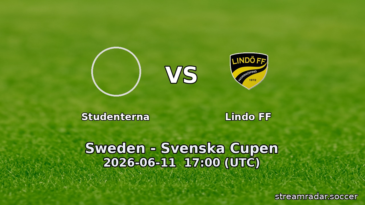 Lindo FF vs Studenterna