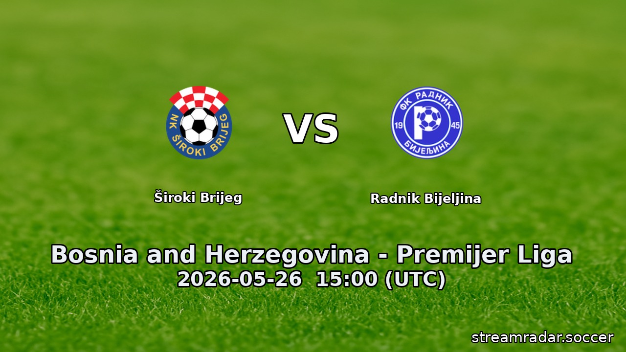 Široki Brijeg vs Radnik Bijeljina