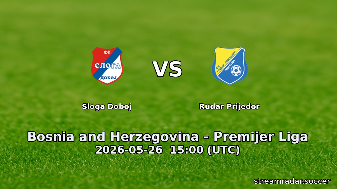 Sloga Doboj vs Rudar Prijedor