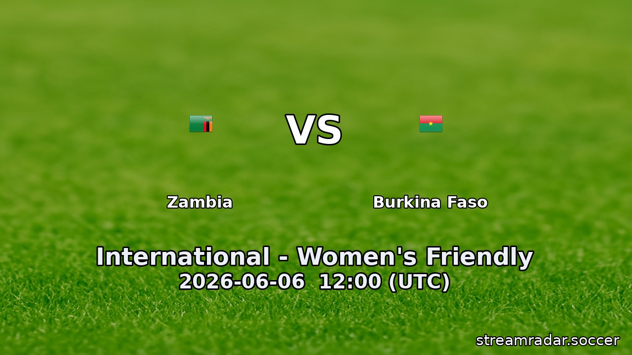 Zambia vs Burkina Faso