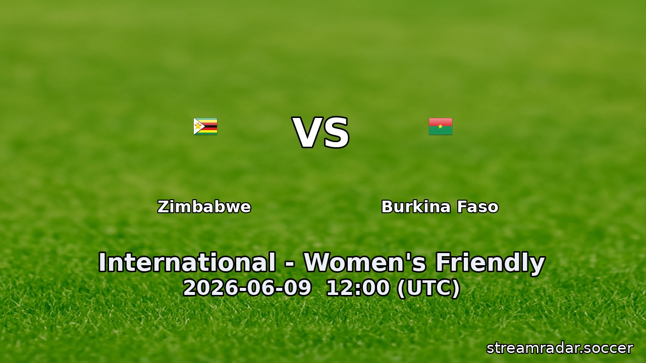 Zimbabwe vs Burkina Faso