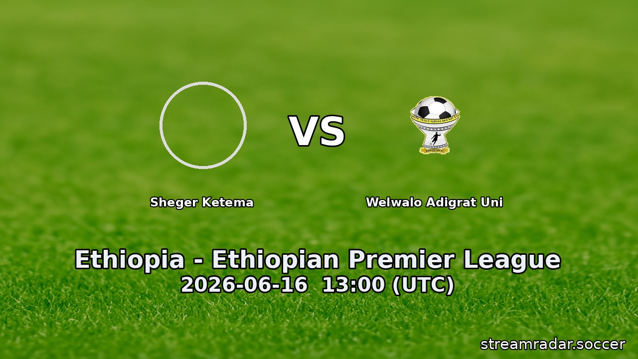 Sheger Ketema vs Welwalo Adigrat Uni