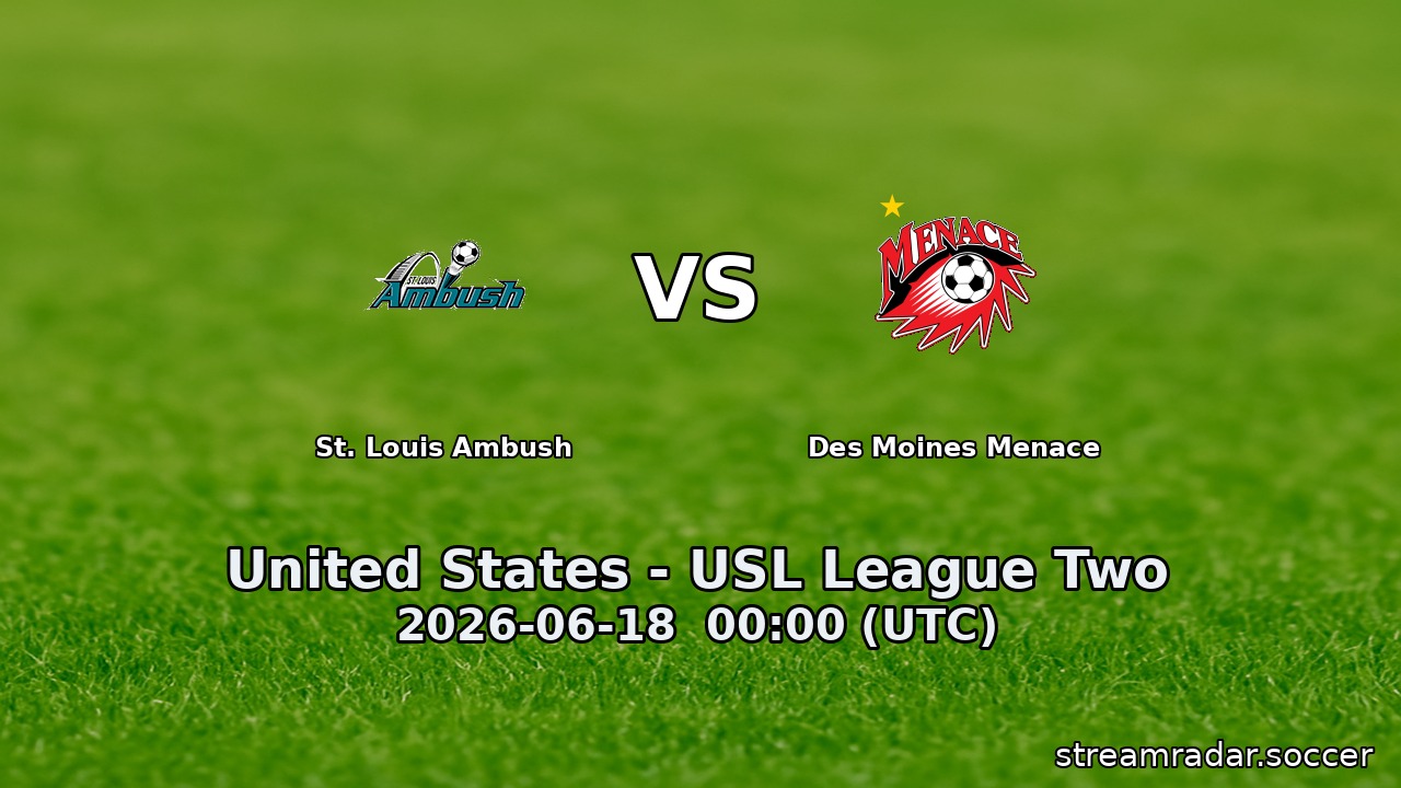 St. Louis Ambush vs Des Moines Menace