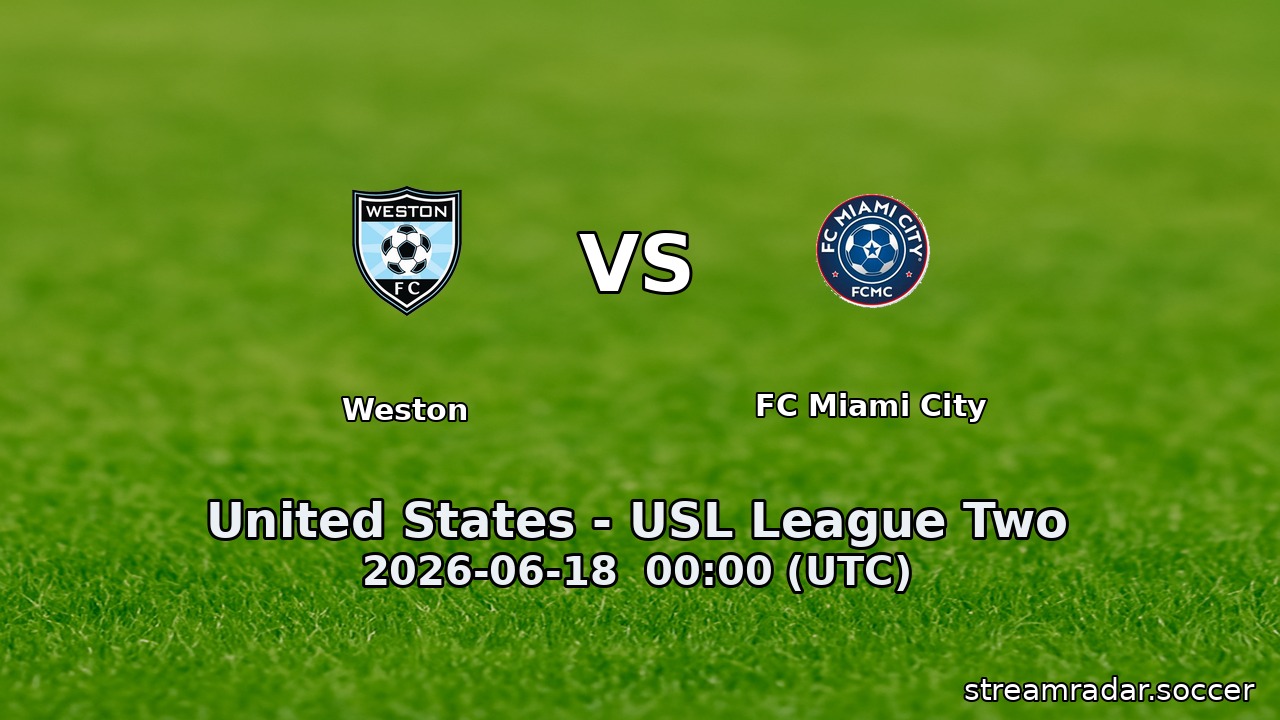 Weston vs FC Miami City