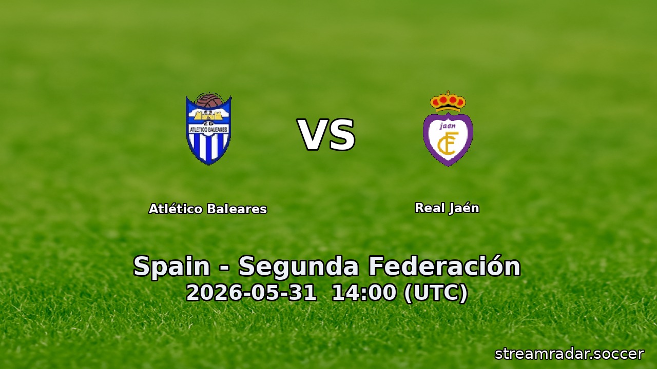 Atlético Baleares vs Real Jaén