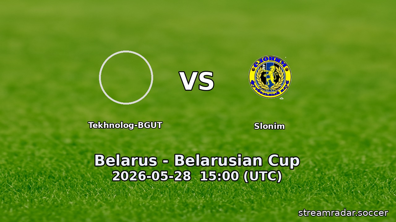 Tekhnolog-BGUT vs Slonim