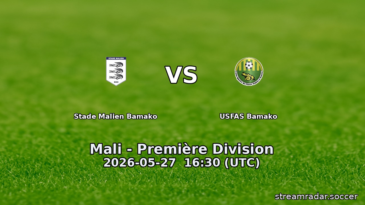 Stade Malien Bamako vs USFAS Bamako