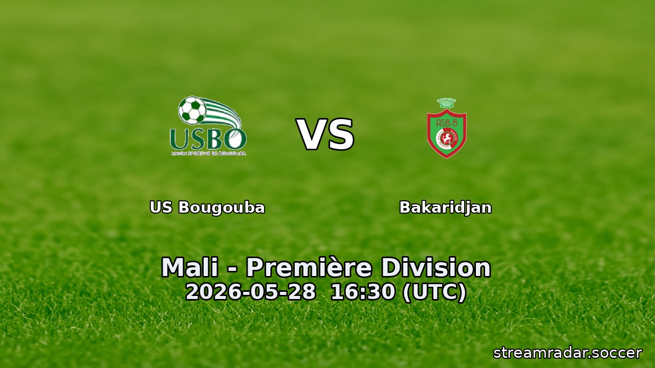 US Bougouba vs Bakaridjan
