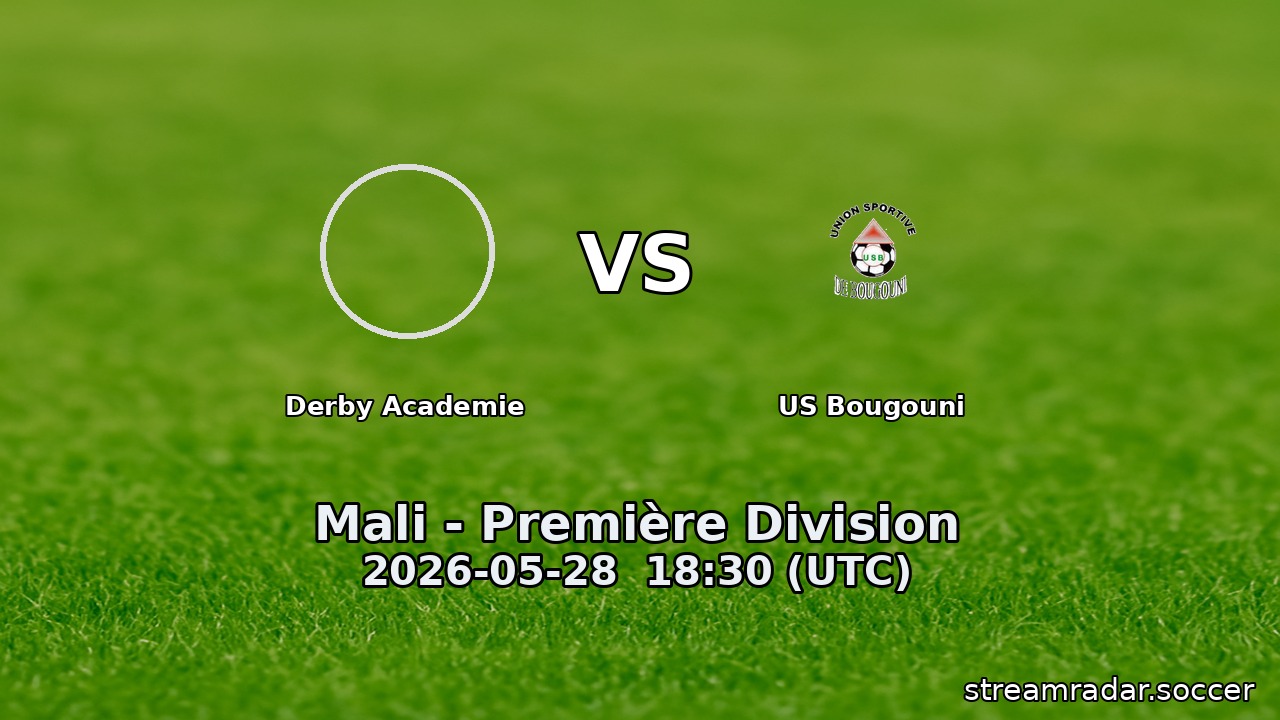 Derby Academie vs US Bougouni