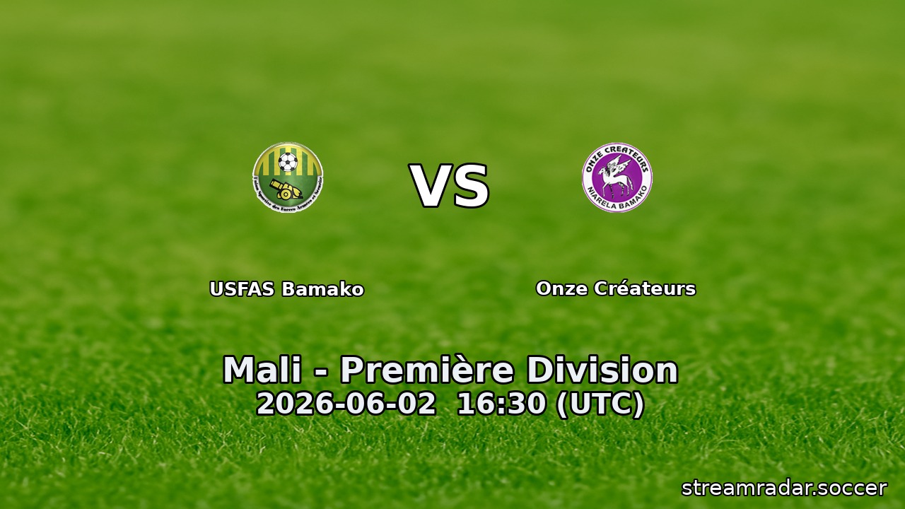 USFAS Bamako vs Onze Créateurs