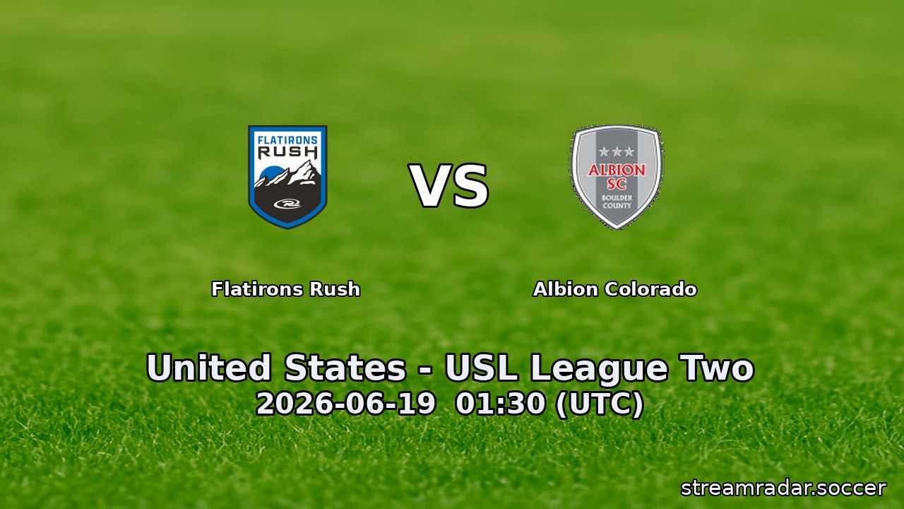 Flatirons Rush vs Albion Colorado