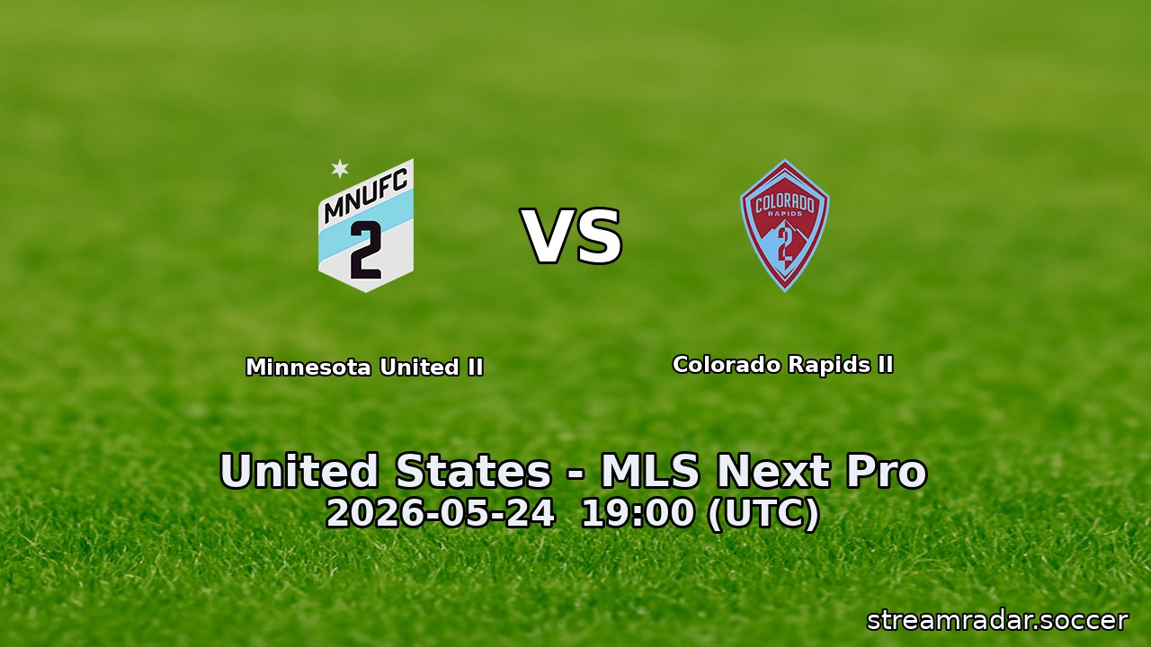 Minnesota United II vs Colorado Rapids II