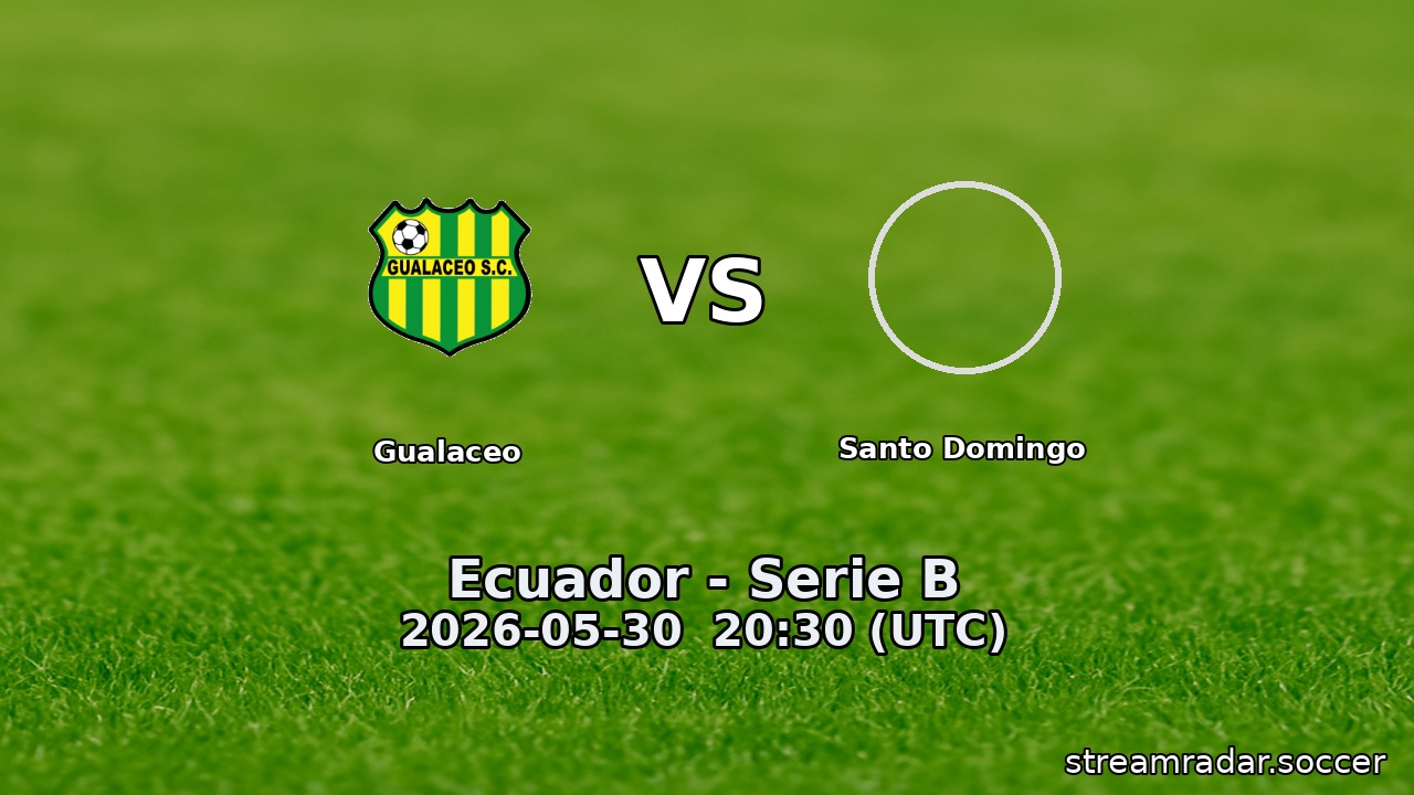 Gualaceo vs Santo Domingo