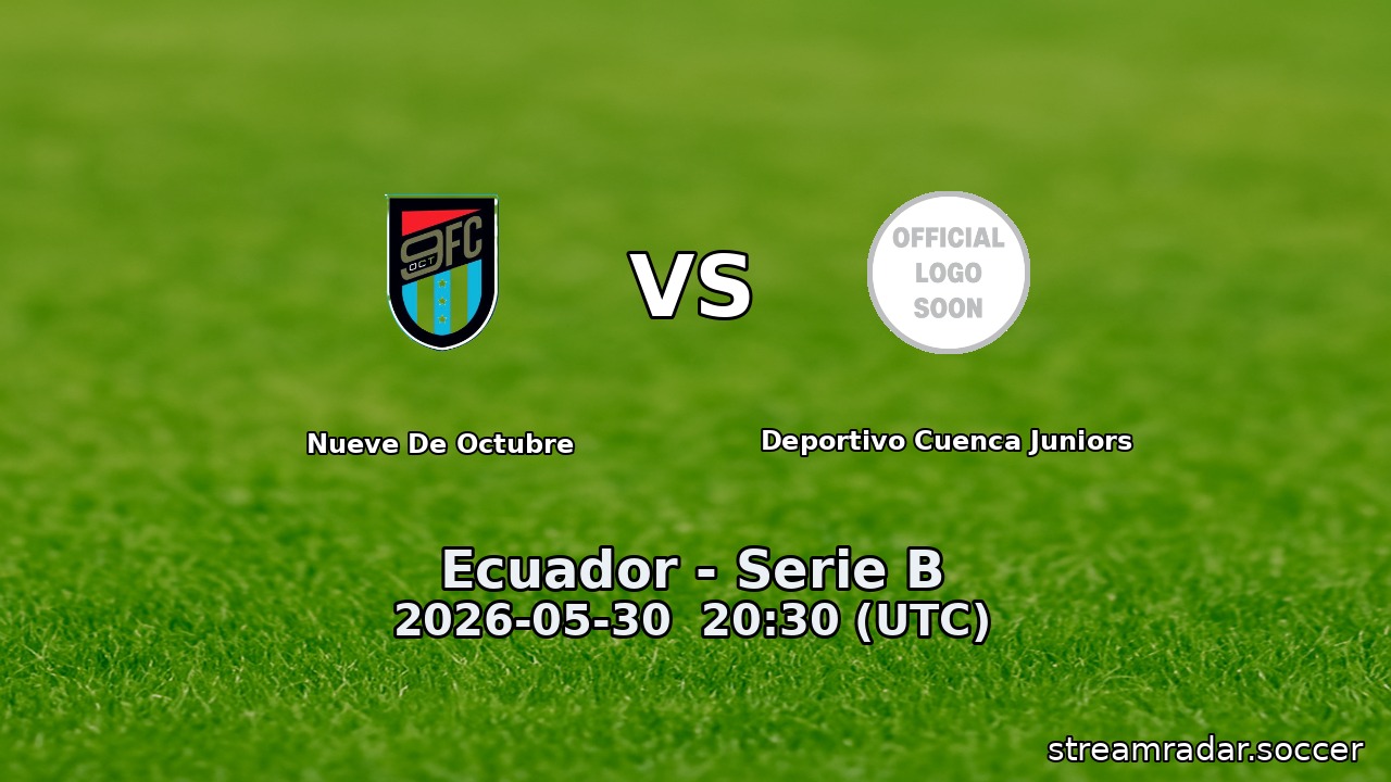 Nueve De Octubre vs Deportivo Cuenca Juniors