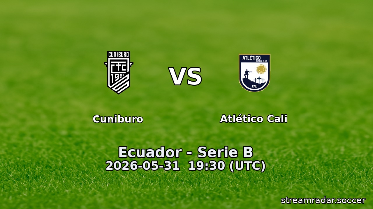 Cuniburo vs Atlético Cali