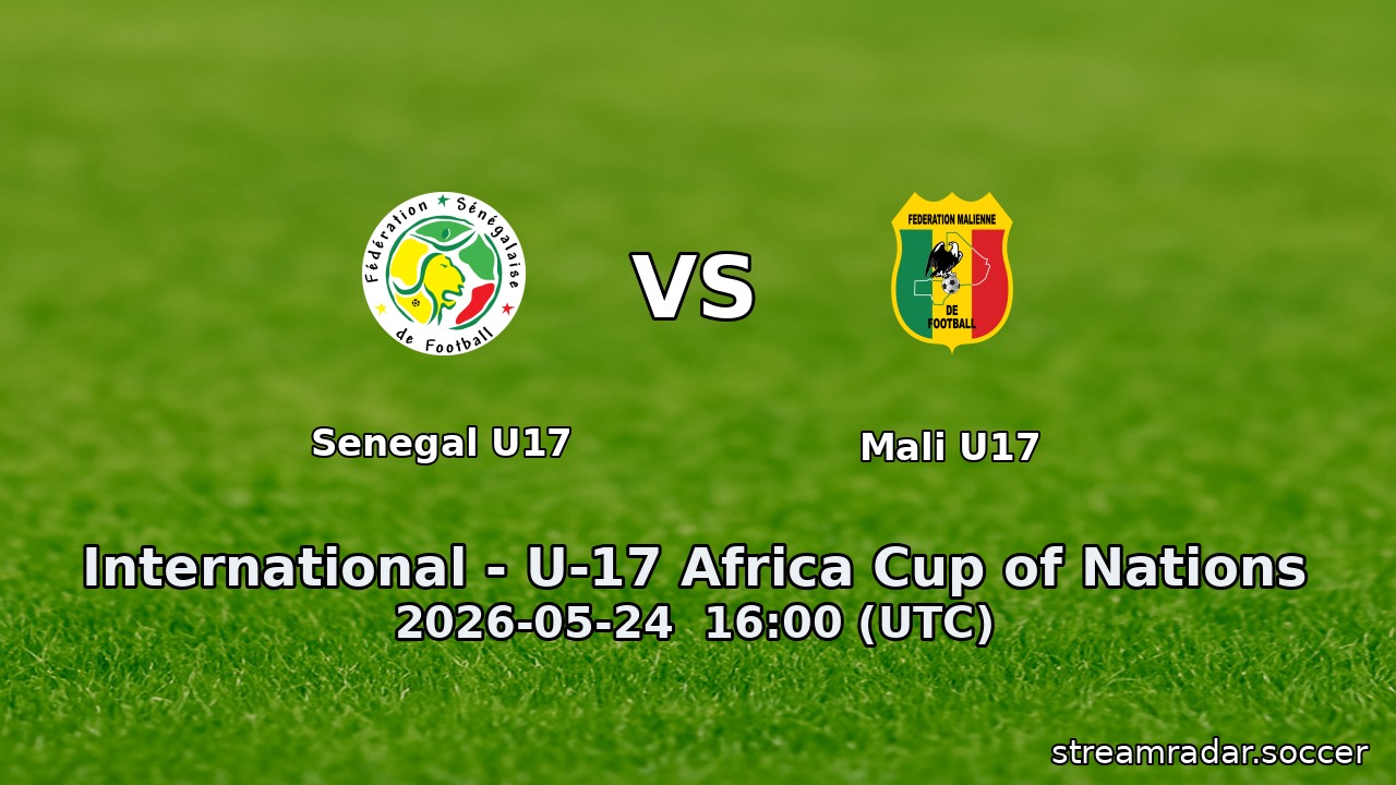 Senegal U17 vs Mali U17