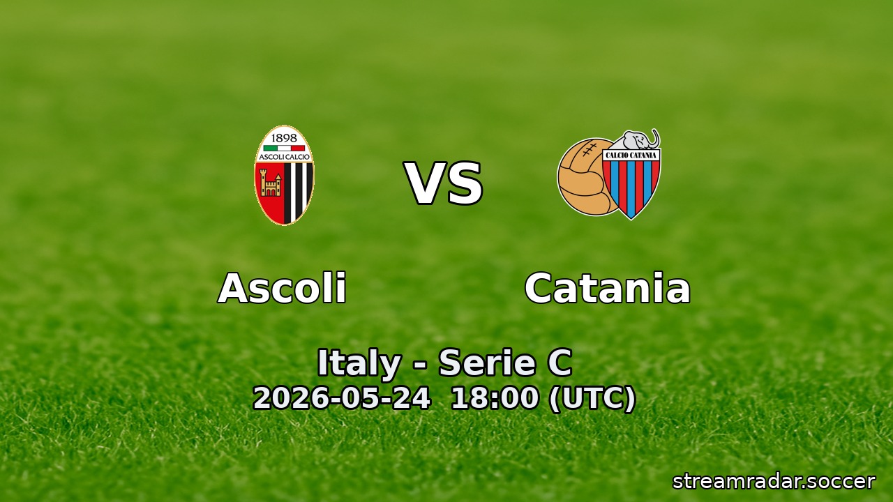 Ascoli vs Catania