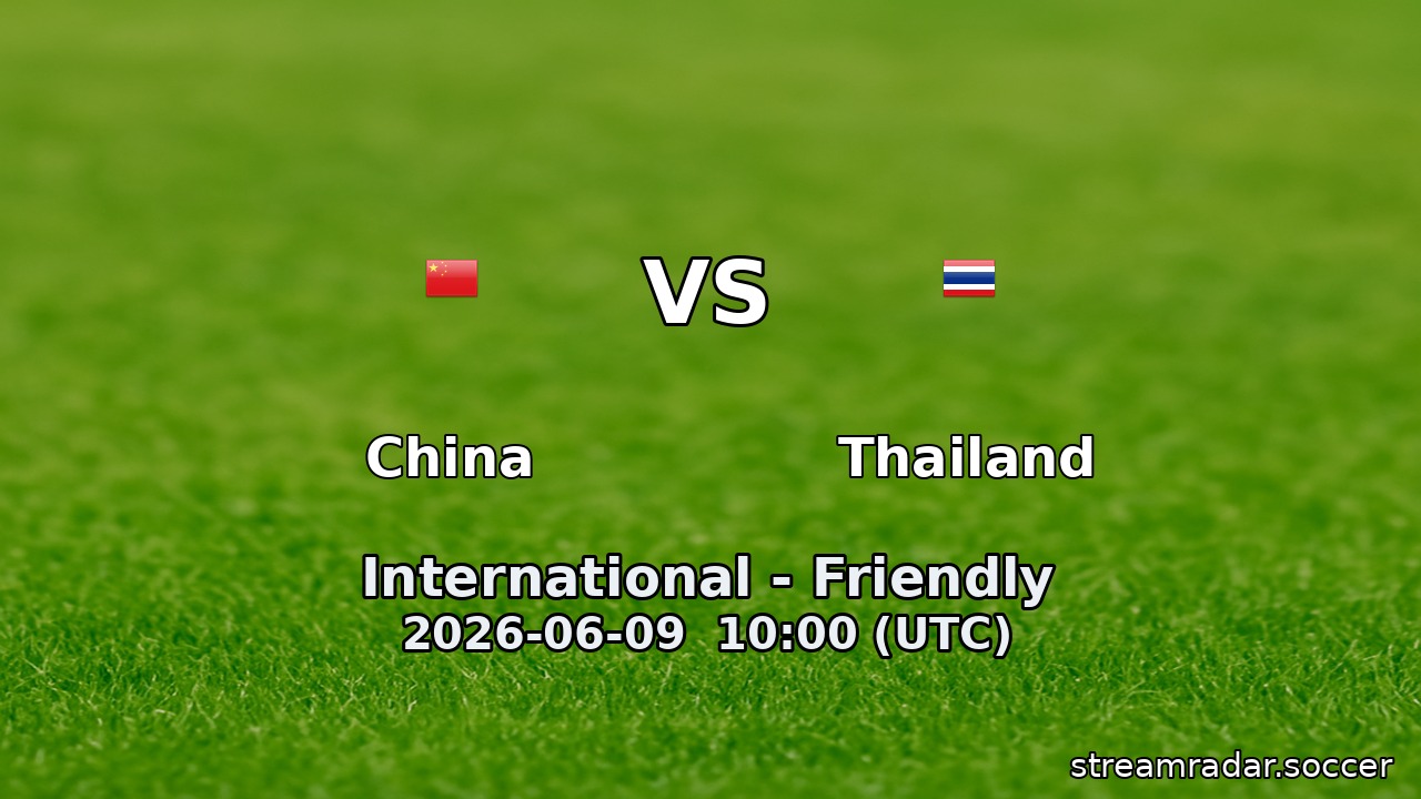 China vs Thailand
