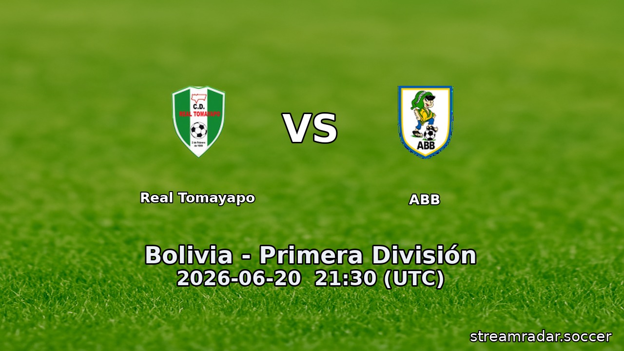 Real Tomayapo vs ABB