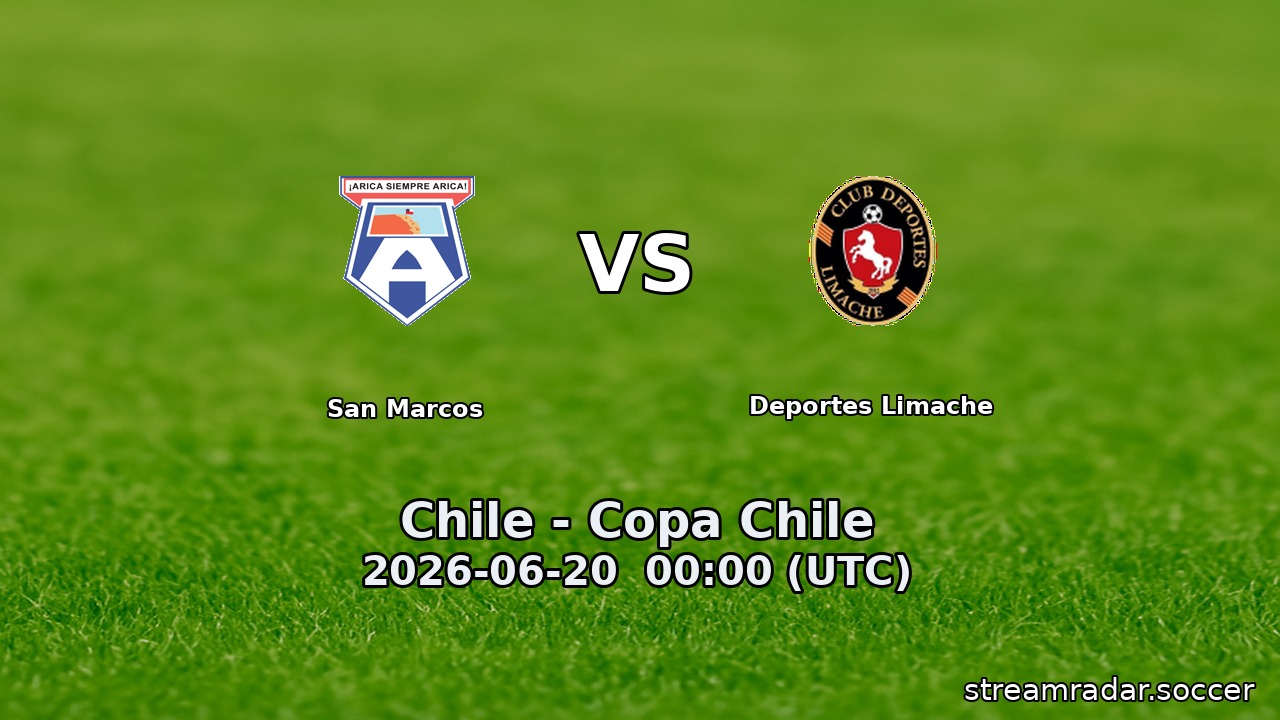 San Marcos vs Deportes Limache