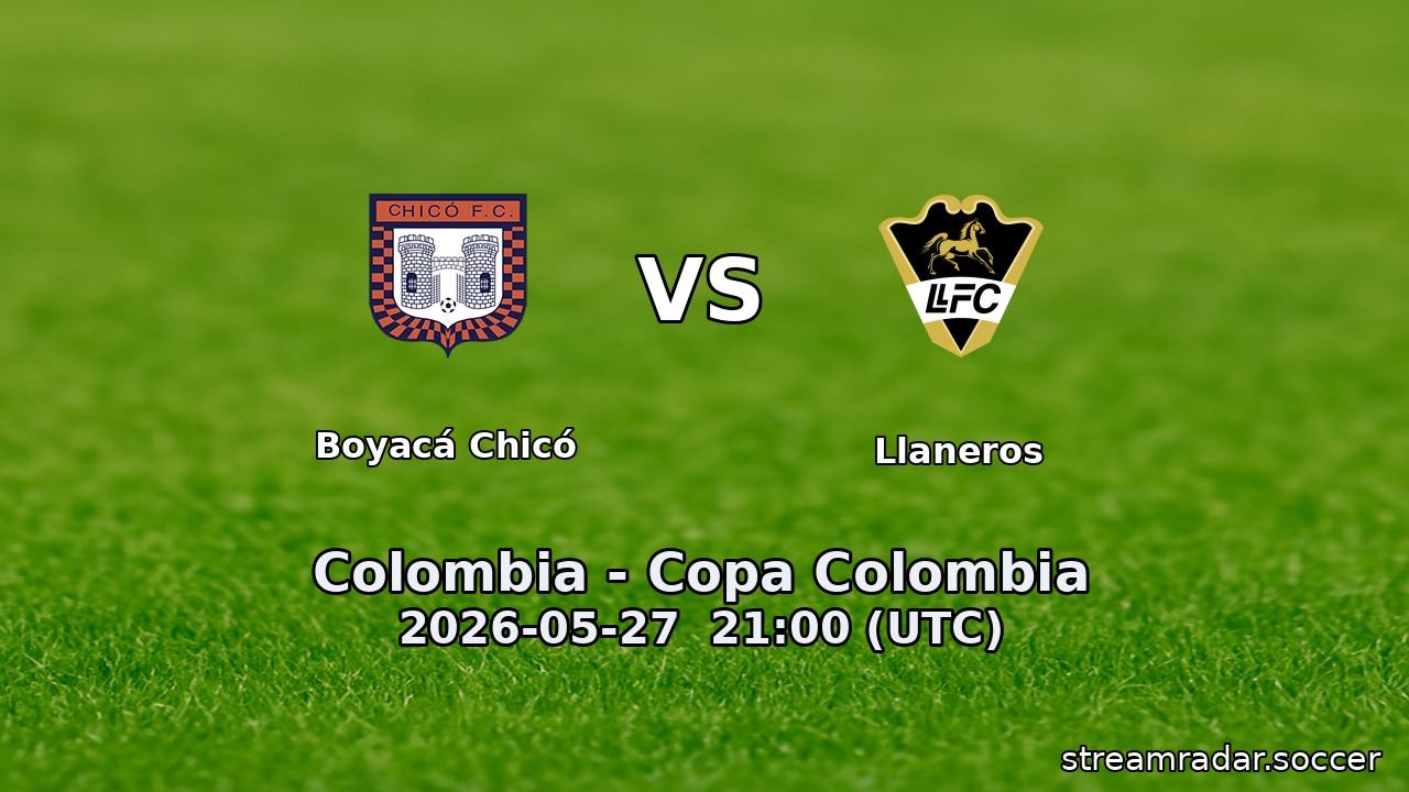 Boyacá Chicó vs Llaneros