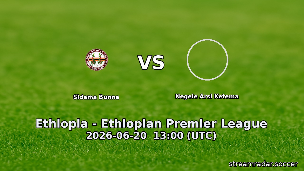 Sidama Bunna vs Negele Arsi Ketema