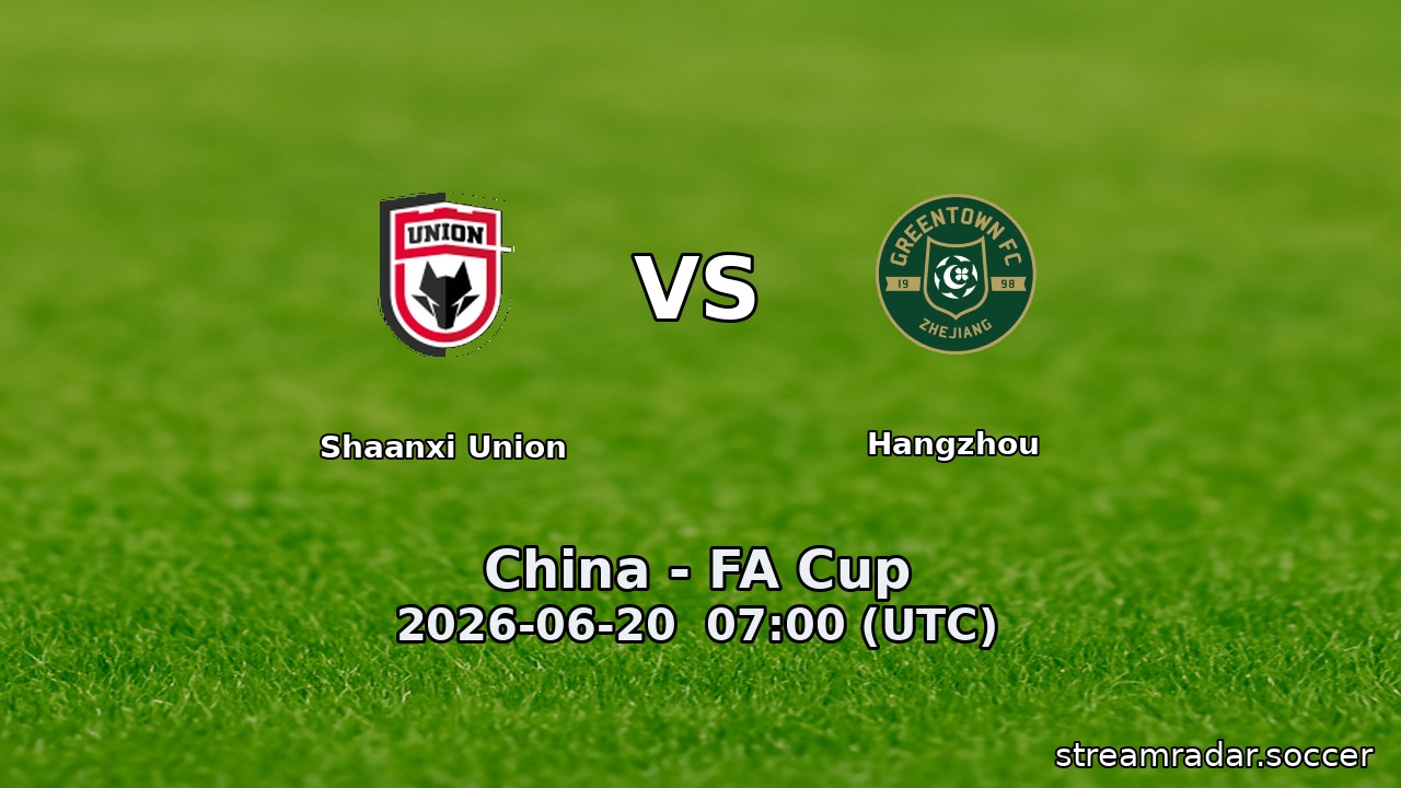 Shaanxi Union vs Hangzhou