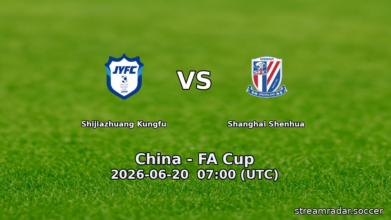 Shijiazhuang Kungfu vs Shanghai Shenhua