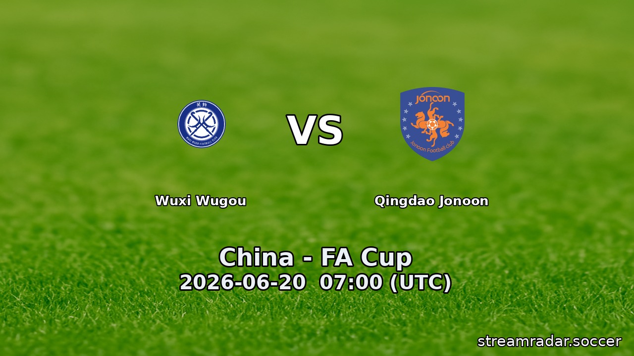 Wuxi Wugou vs Qingdao Jonoon