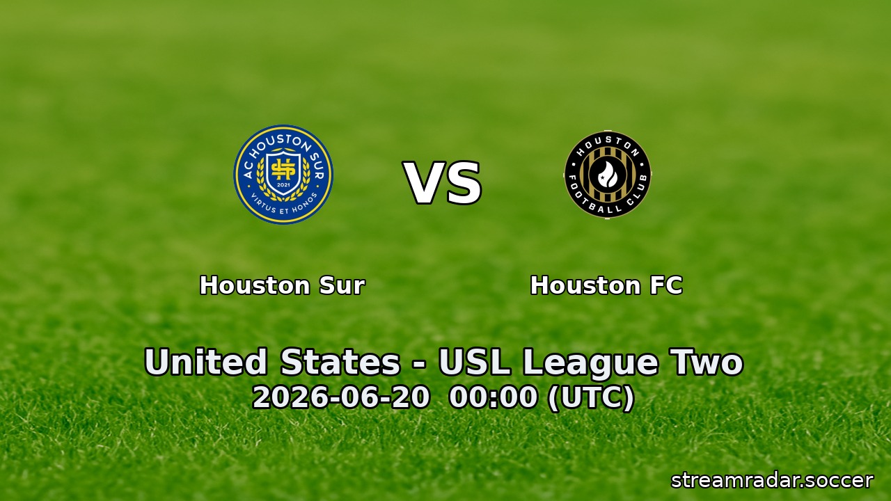 Houston Sur vs Houston FC
