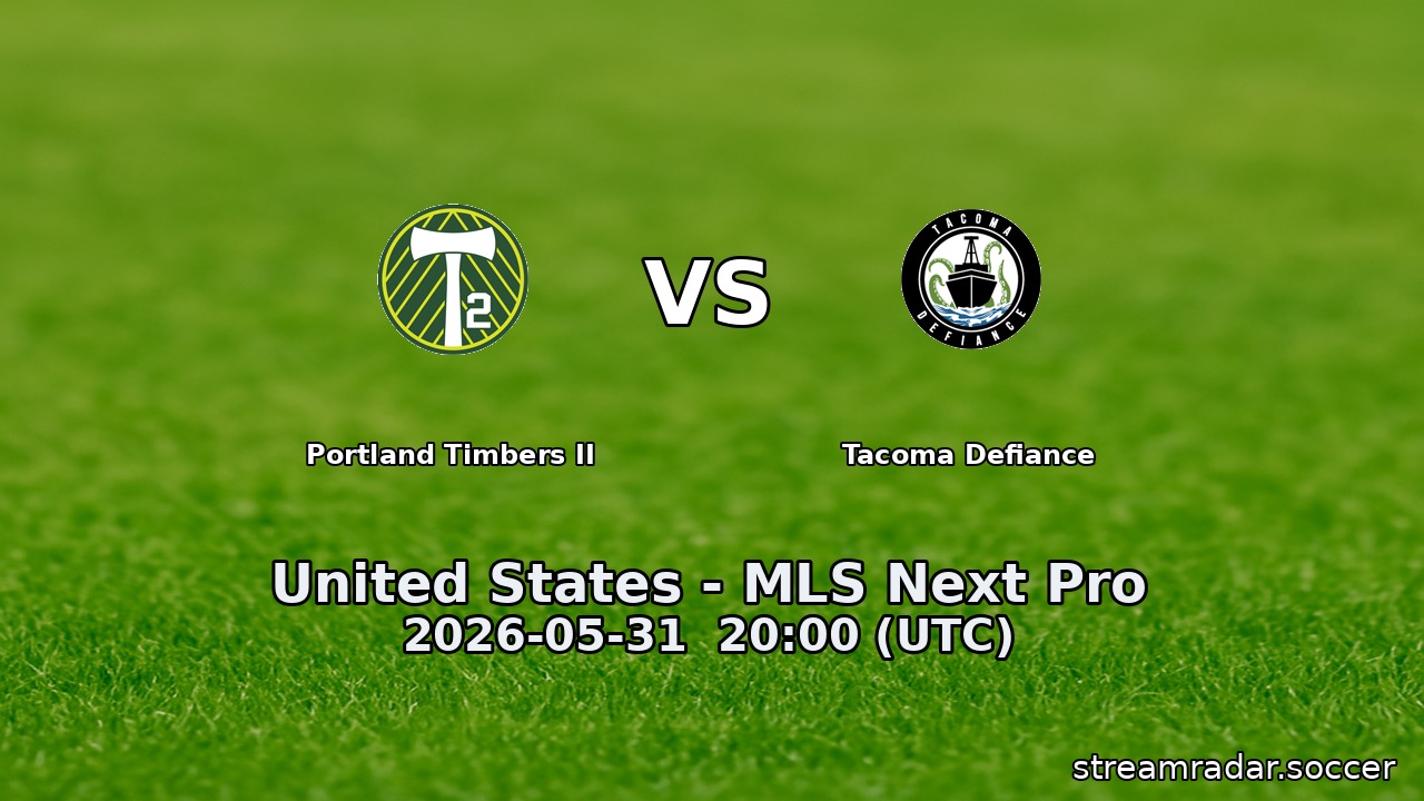 Portland Timbers II vs Tacoma Defiance