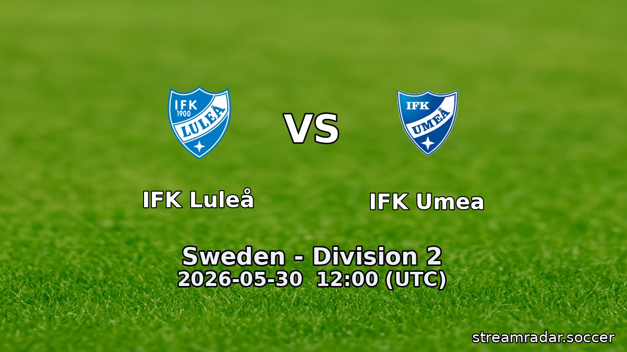 IFK Luleå vs IFK Umea