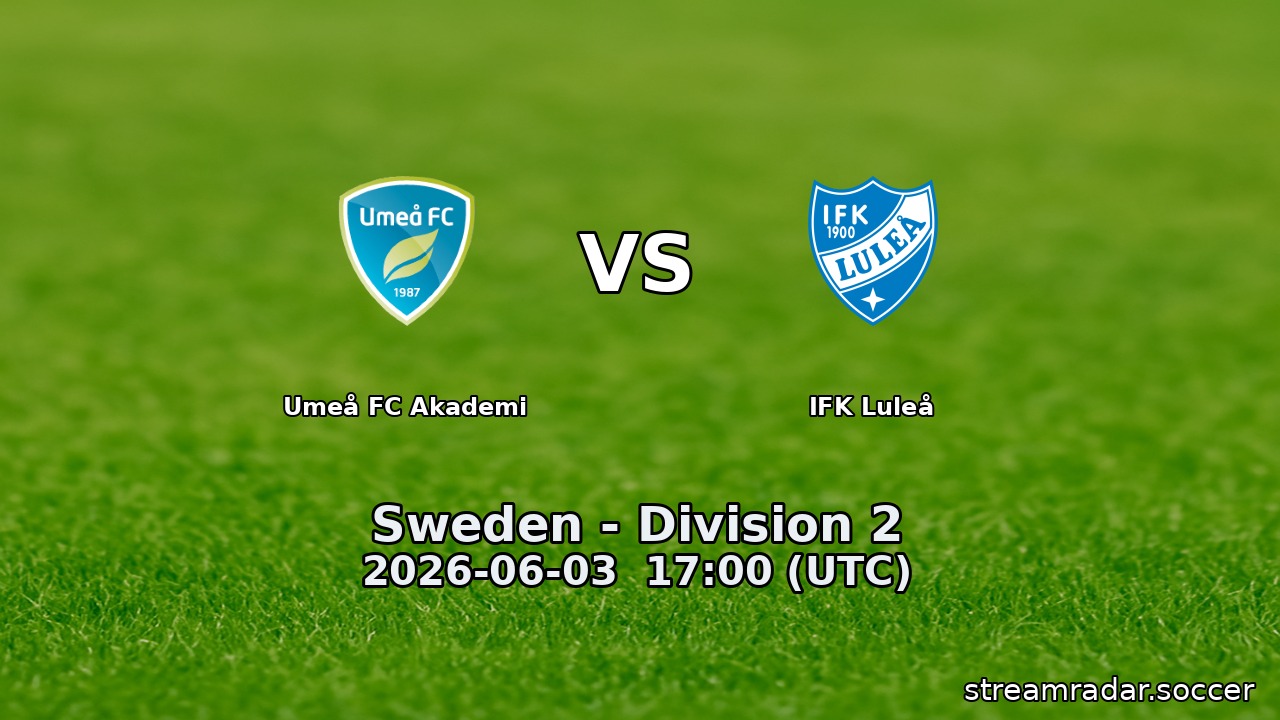 Umeå FC Akademi vs IFK Luleå
