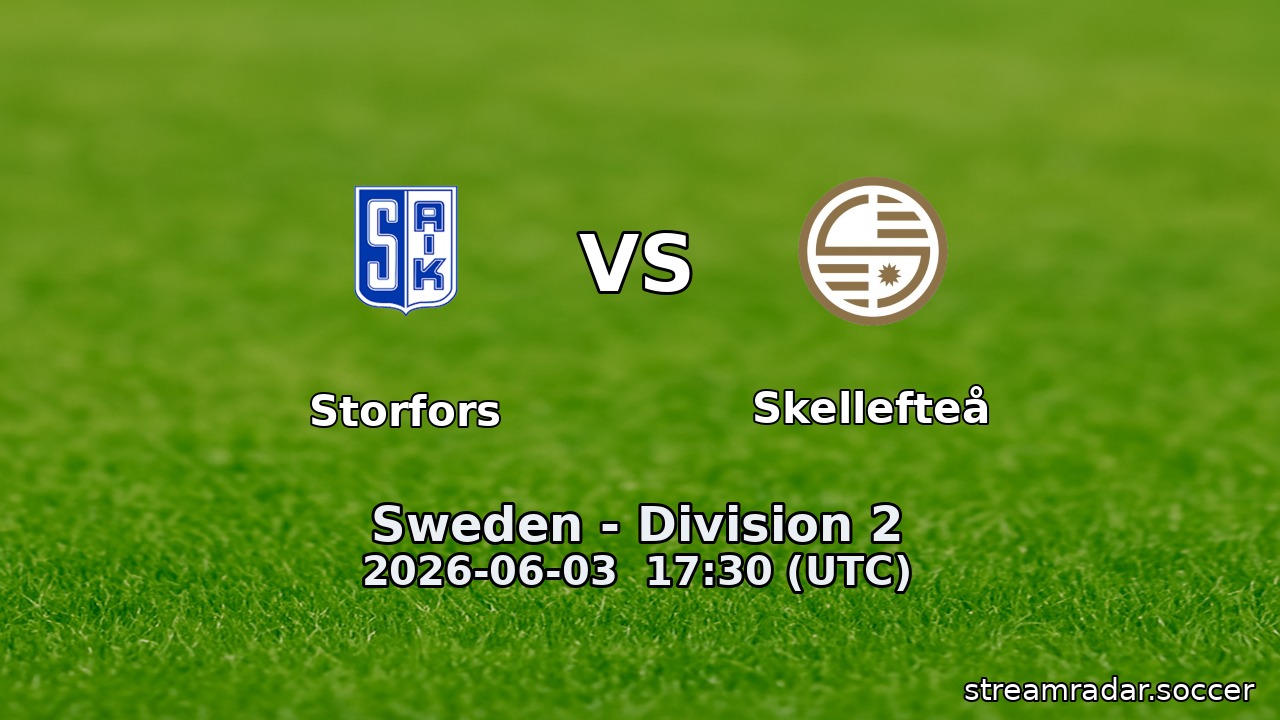 Storfors vs Skellefteå