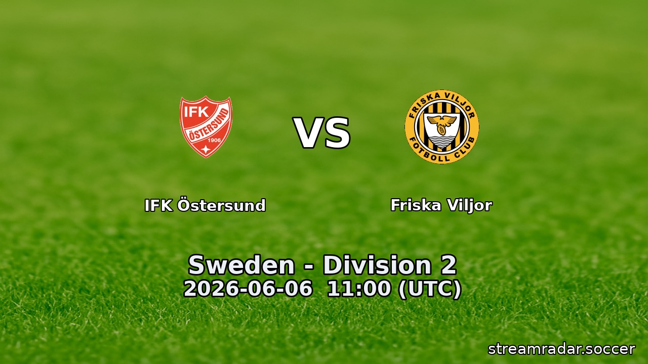 IFK Östersund vs Friska Viljor