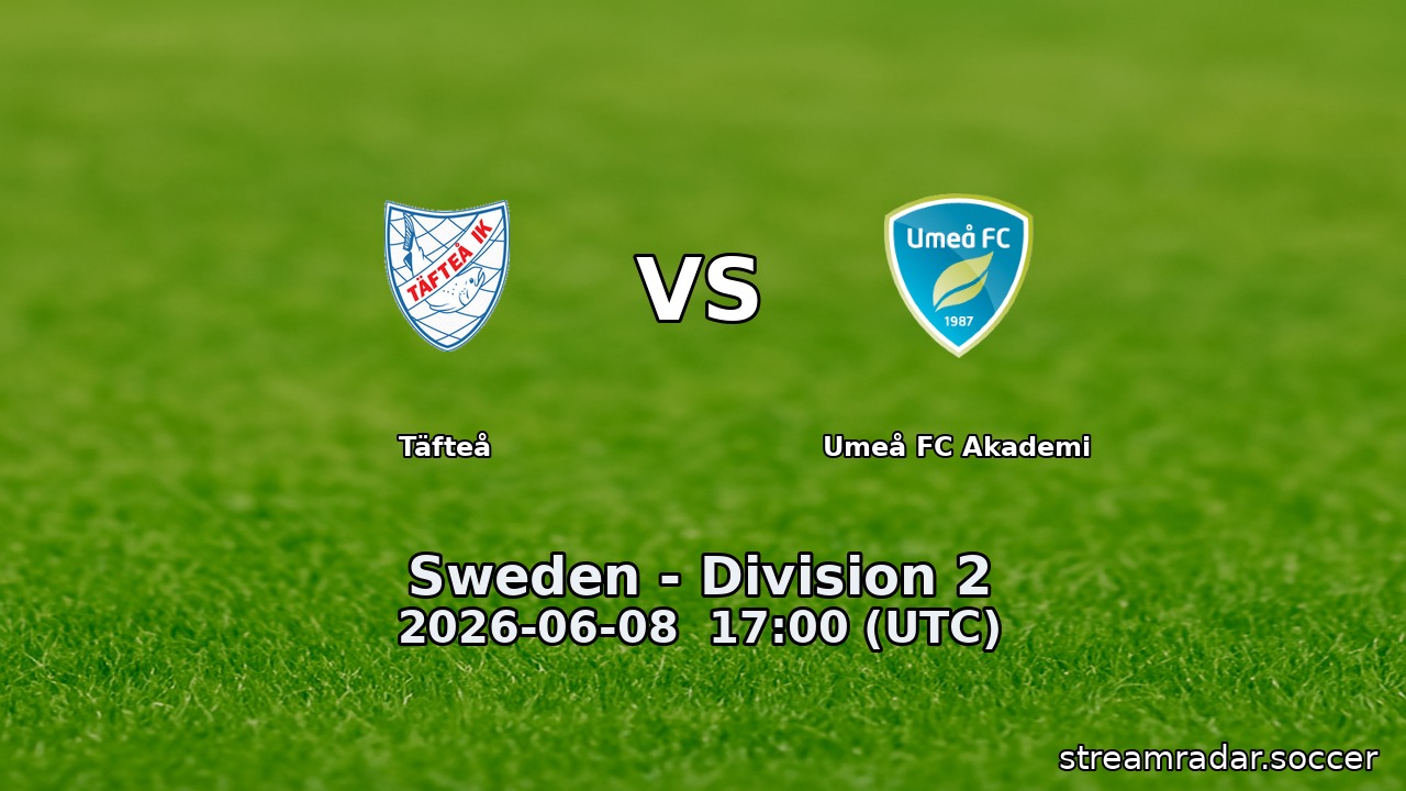 Täfteå vs Umeå FC Akademi