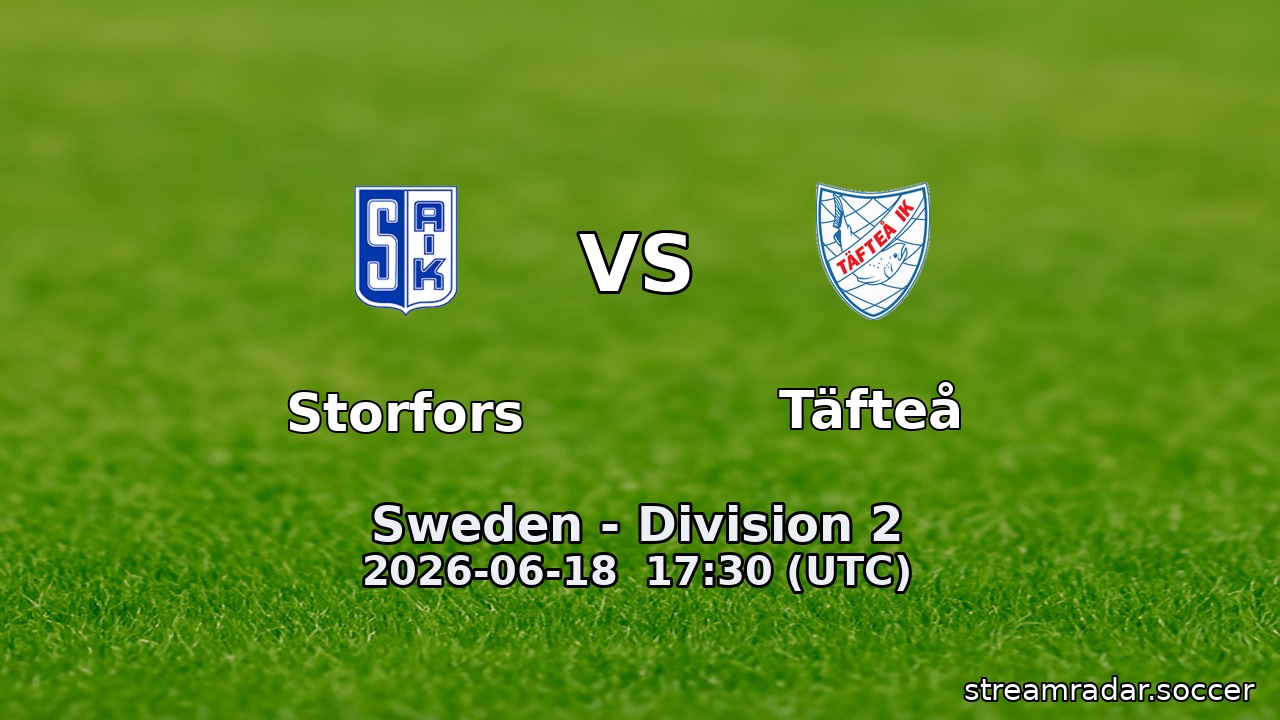 Storfors vs Täfteå
