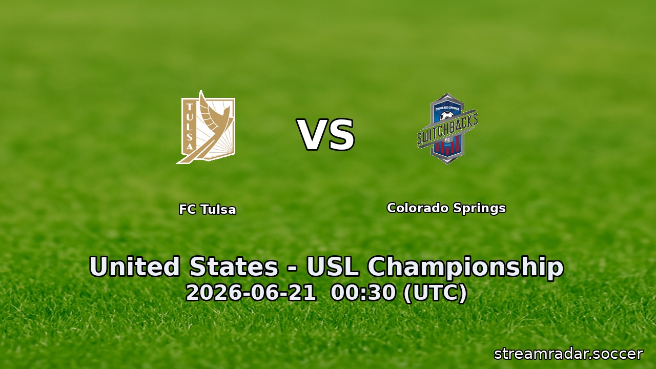 FC Tulsa vs Colorado Springs