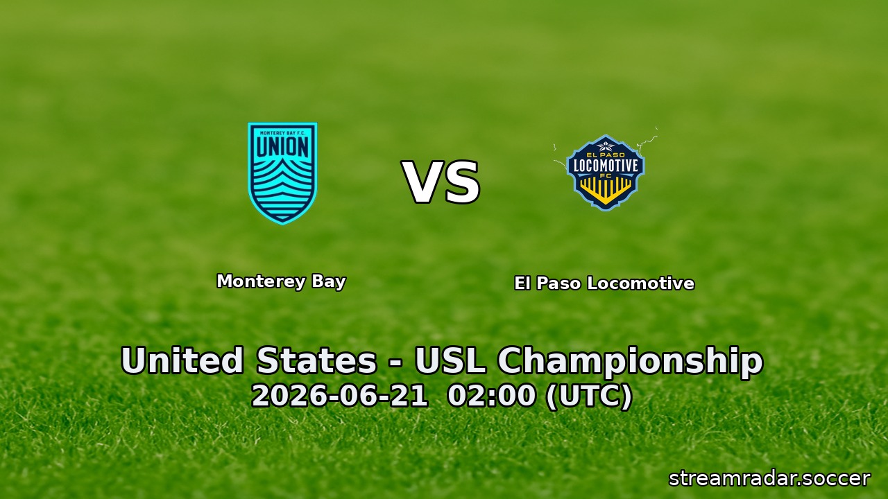 Monterey Bay vs El Paso Locomotive