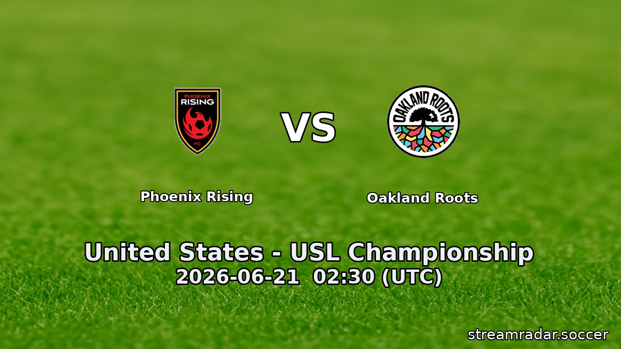 Phoenix Rising vs Oakland Roots