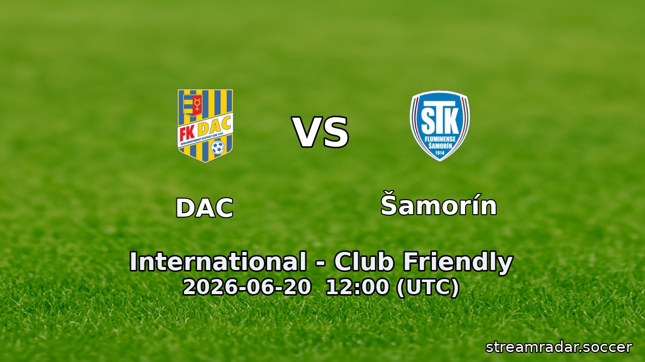 DAC vs Šamorín
