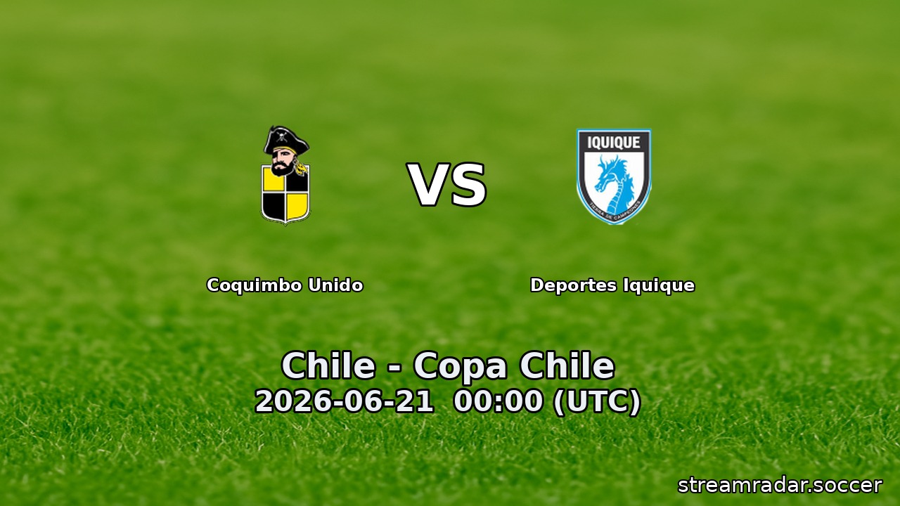 Coquimbo Unido vs Deportes Iquique