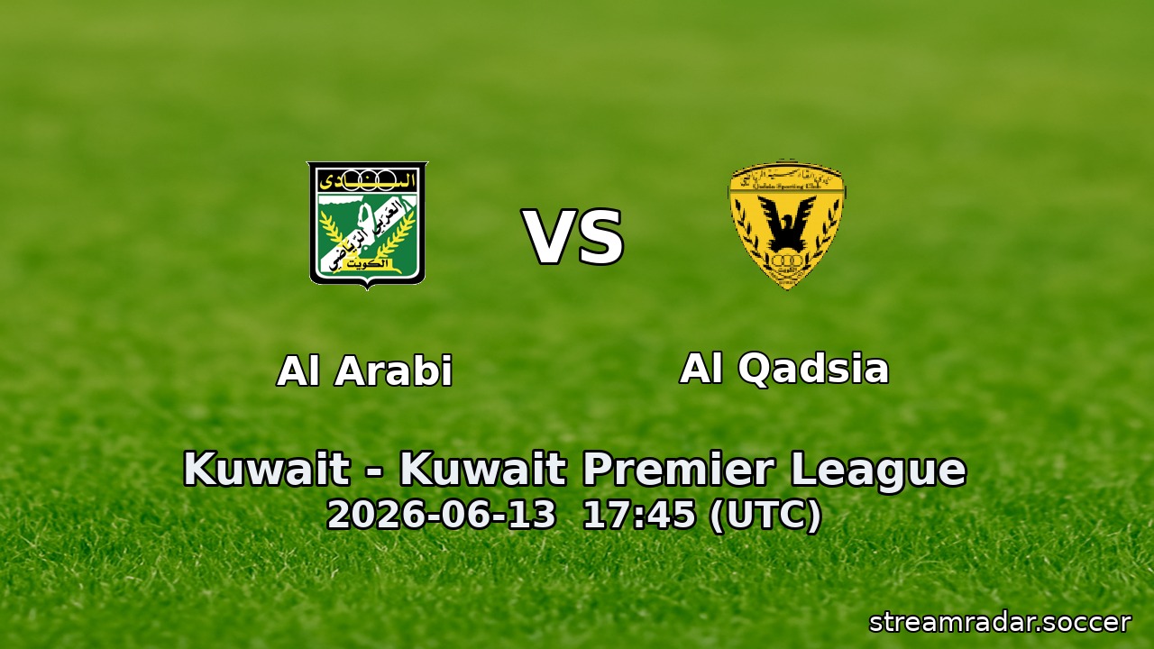 Al Arabi vs Al Qadsia