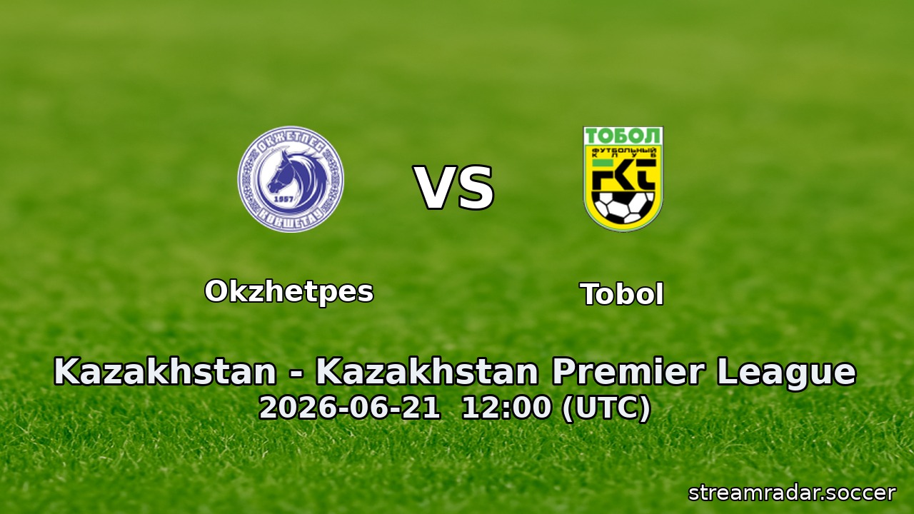 Okzhetpes vs Tobol