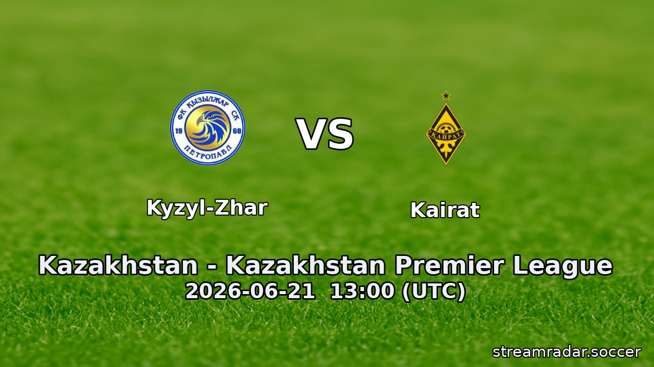 Kyzyl-Zhar vs Kairat