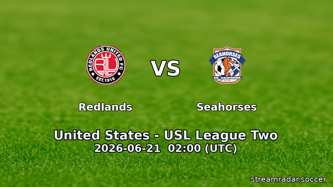Redlands vs Seahorses