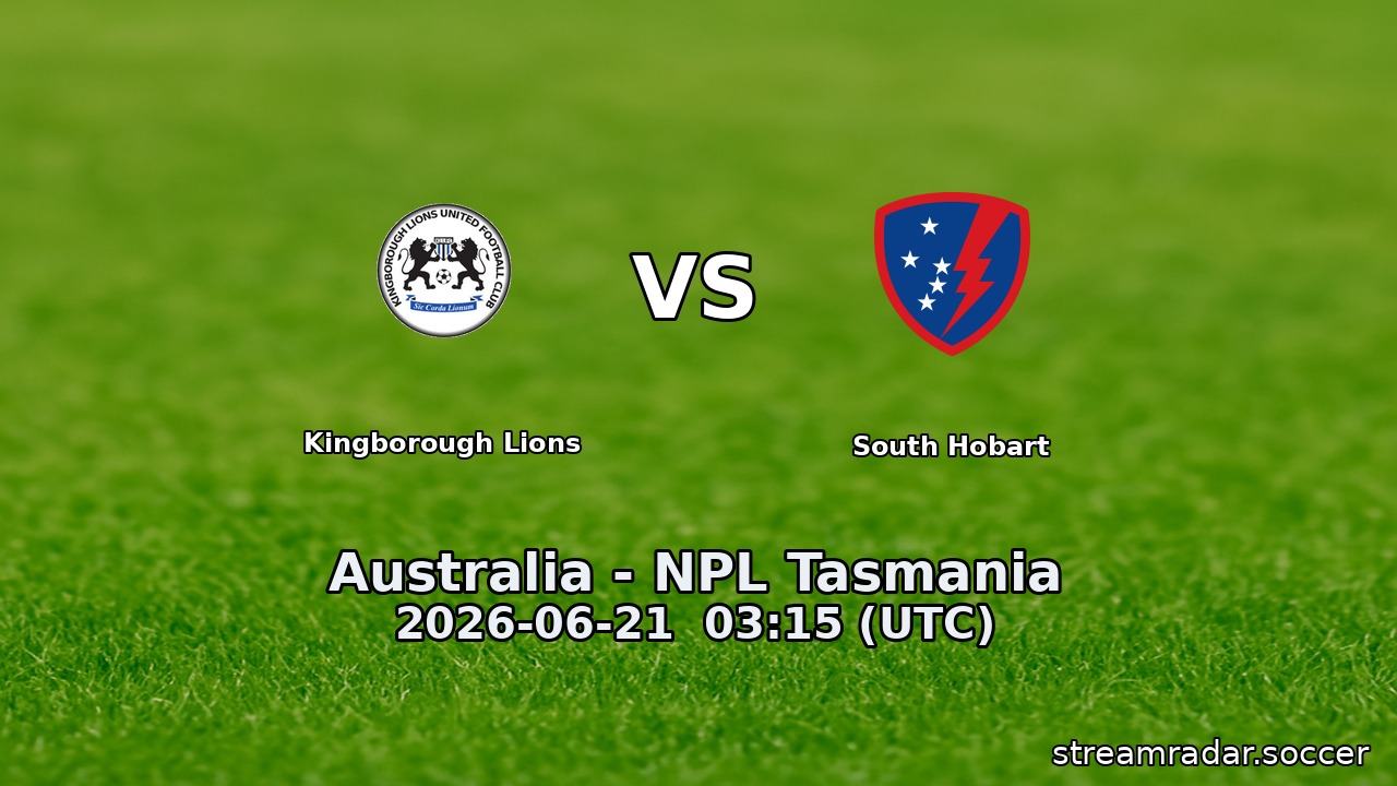 Kingborough Lions vs South Hobart